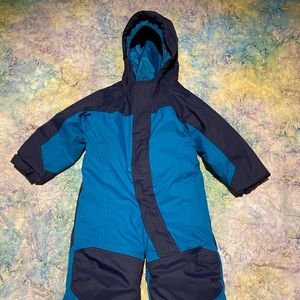 L.L. Bean toddler cold buster snowsuit.
